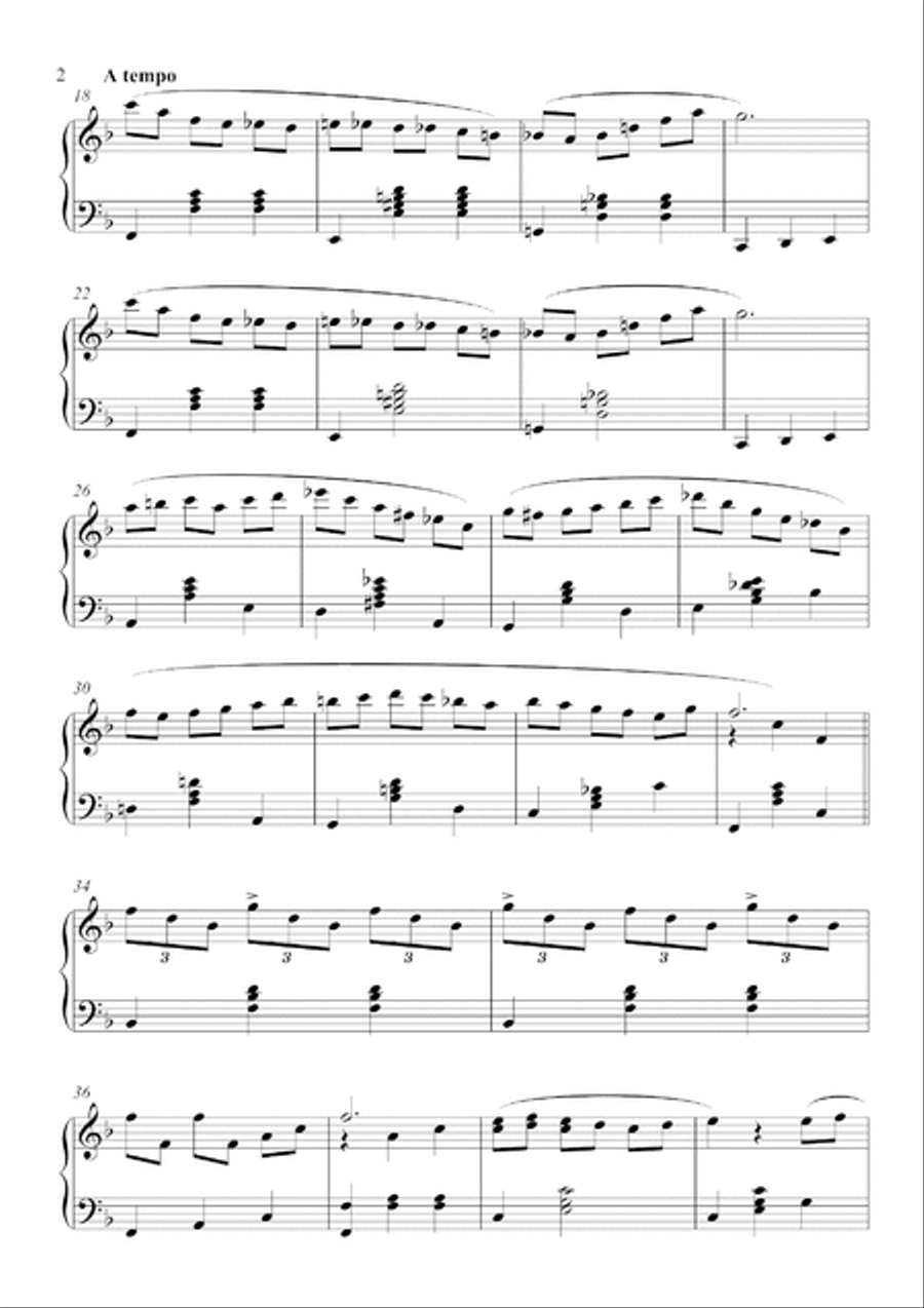 Vals nº2 Piano Solo scores gallery preview page 3