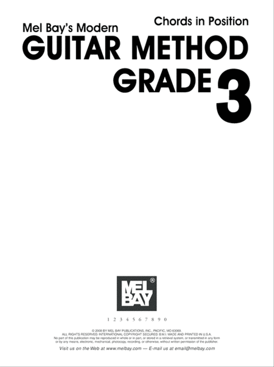 Modern Guitar Method, Chords In Position Guitar scores gallery preview page 7