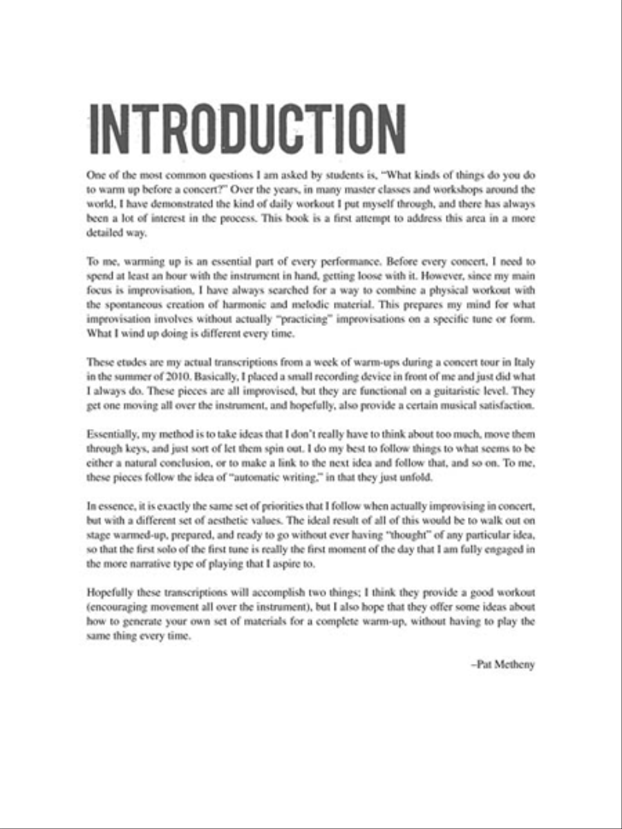 Pat Metheny Guitar Etudes Electric Guitar scores gallery preview page 3