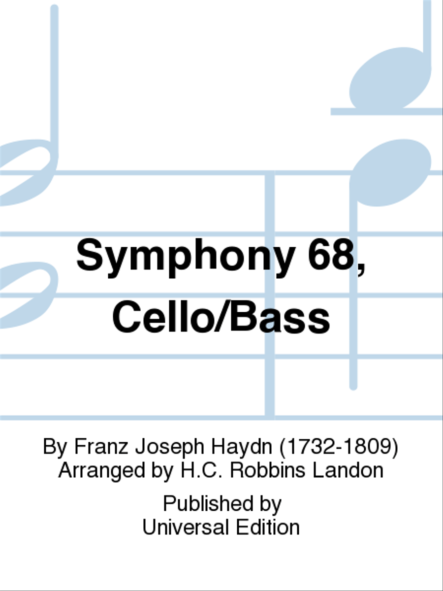 Symphony 68, Cello/Bass Symphony 68, Cello/Bass Orchestra scores gallery preview page 1