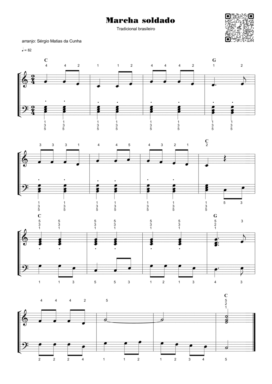 Marcha soldado Piano Method scores gallery preview page 1