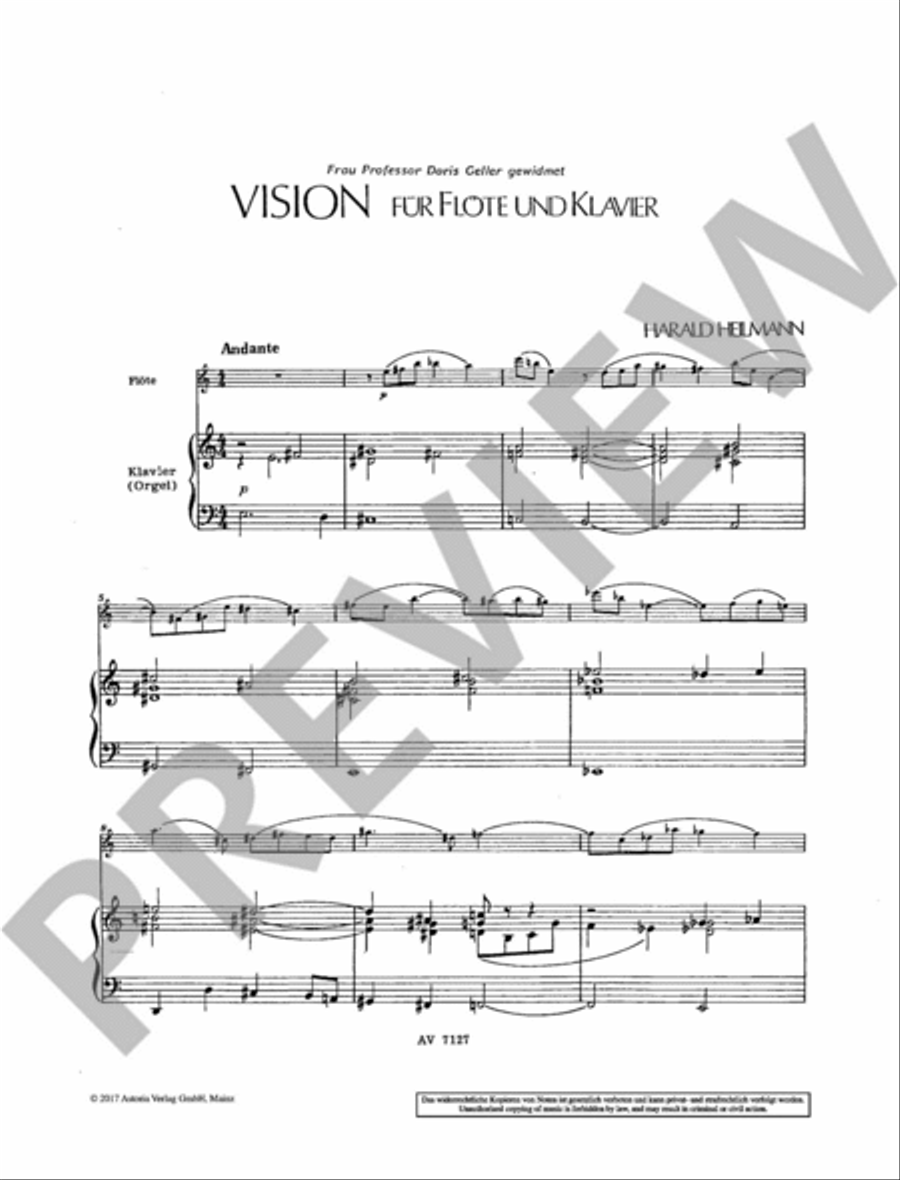 Vision op. 140 Vision op. 140 Flute Solo scores gallery preview page 2