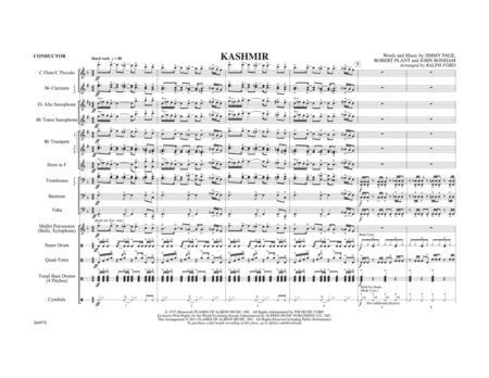 Kashmir by Jimmy Page Marching Band - Sheet Music
