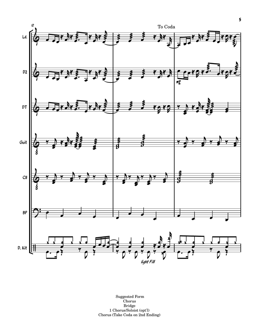 Saudade Steel Drum Band scores gallery preview page 5