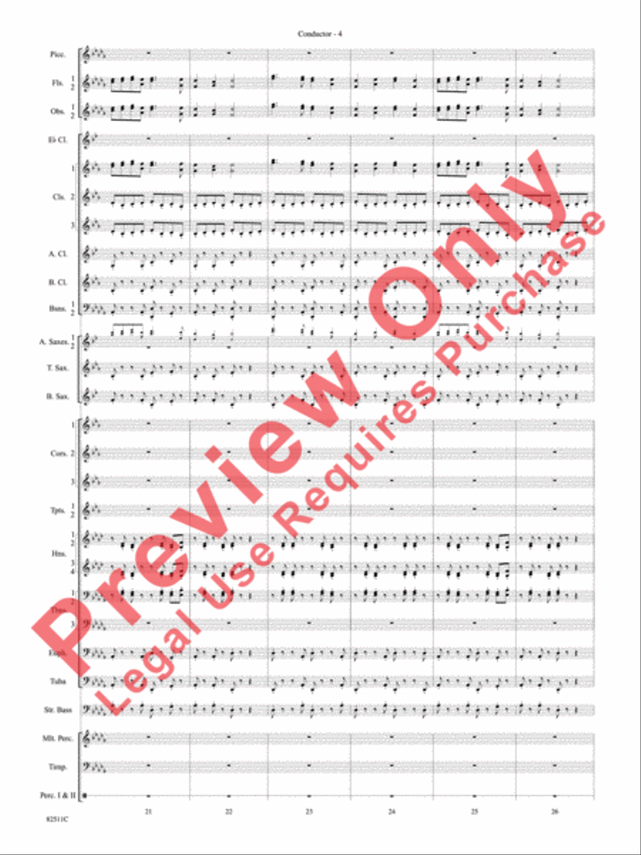 A Christmas Festival Concert Band scores gallery preview page 7