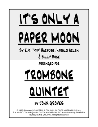 Book cover for It's Only A Paper Moon