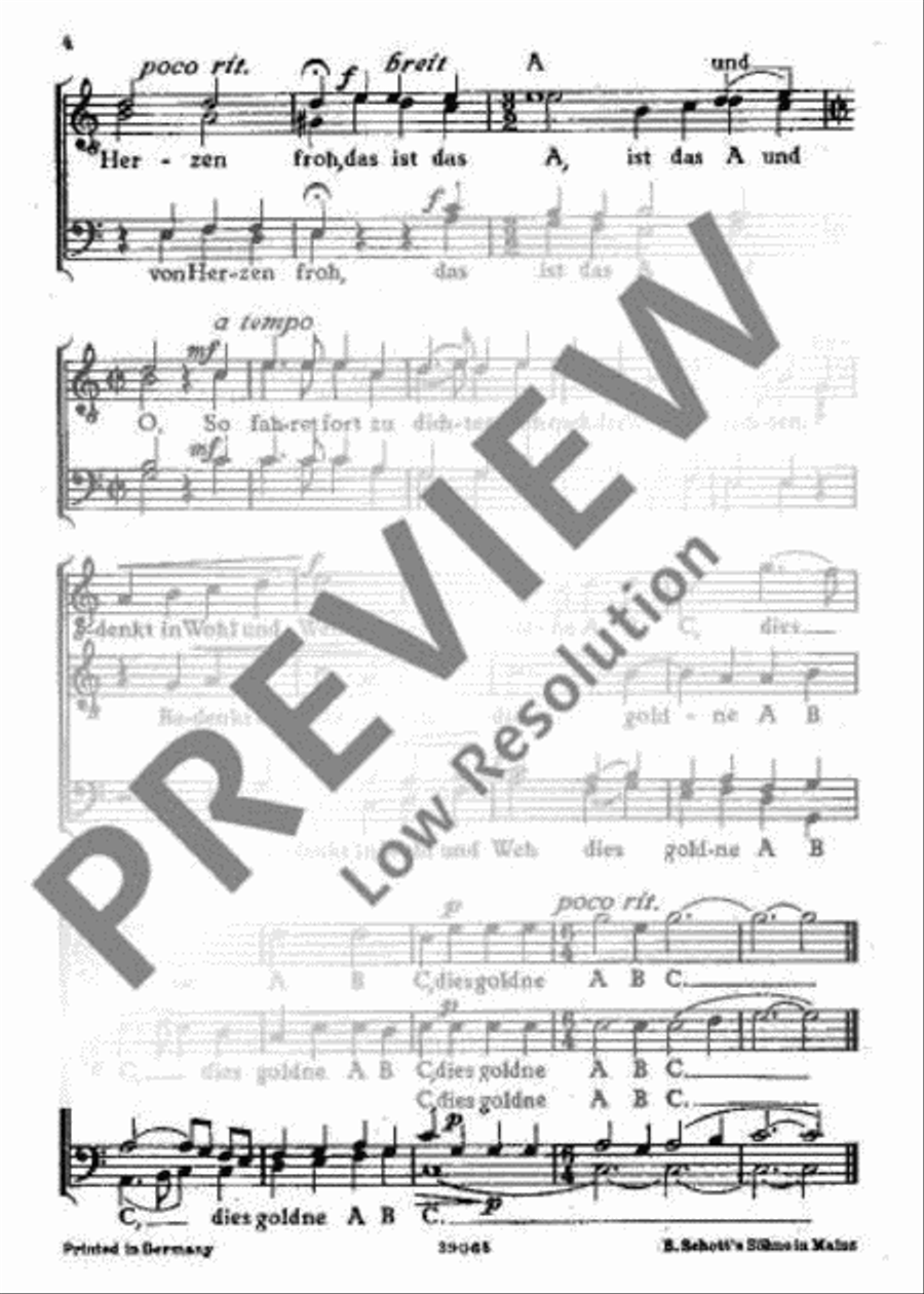 Mit Mädchen sich vertragen Men's Choir scores gallery preview page 5