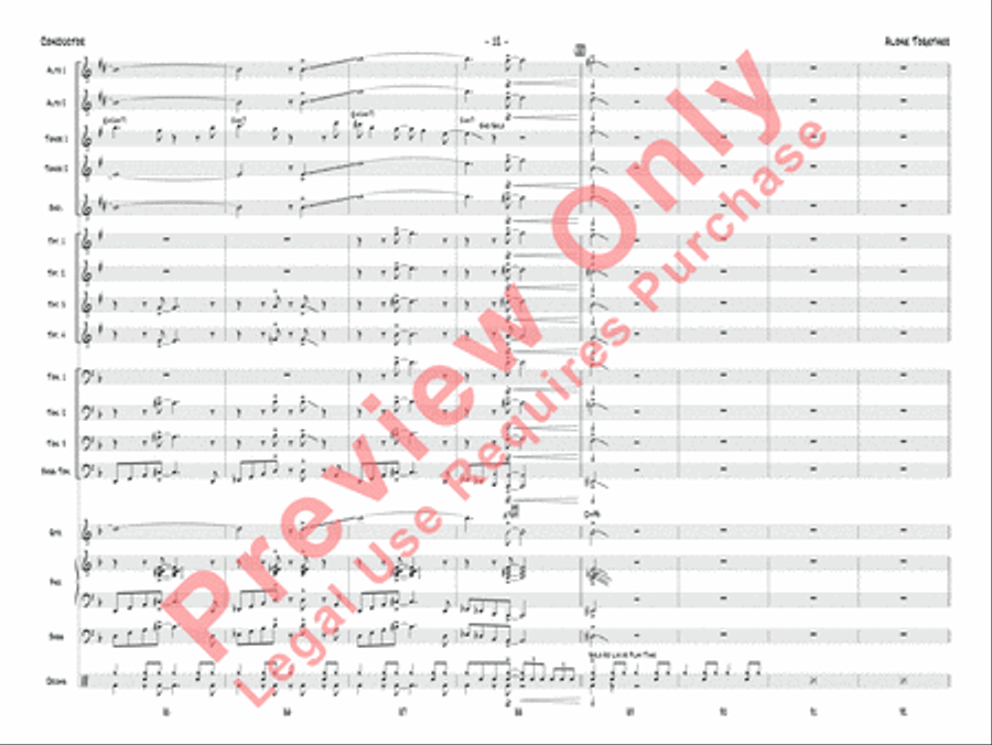 Alone Together Jazz Ensemble scores gallery preview page 15