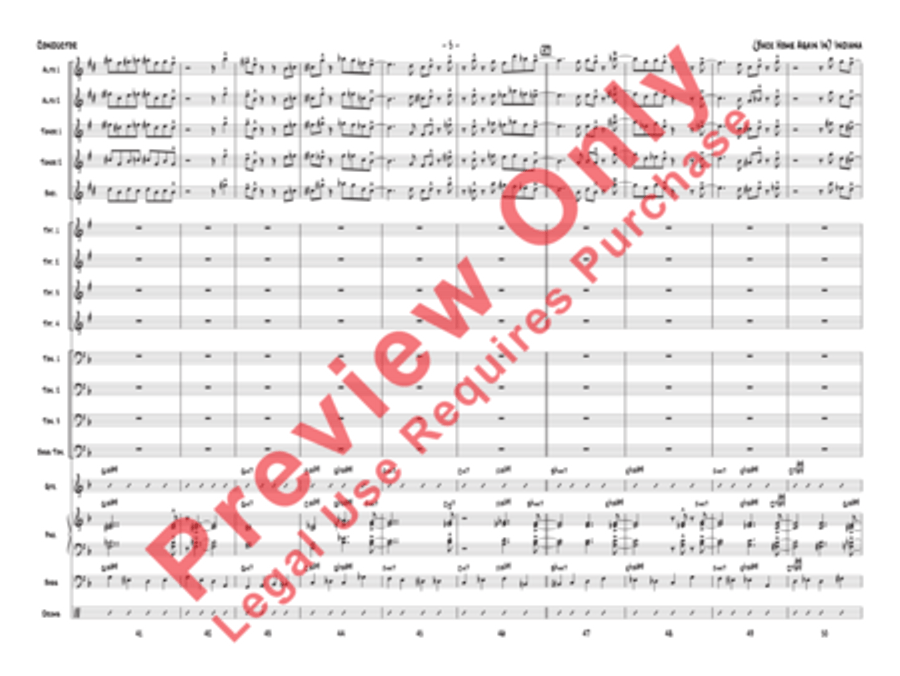 (Back Home Again In) Indiana Jazz Ensemble scores gallery preview page 25