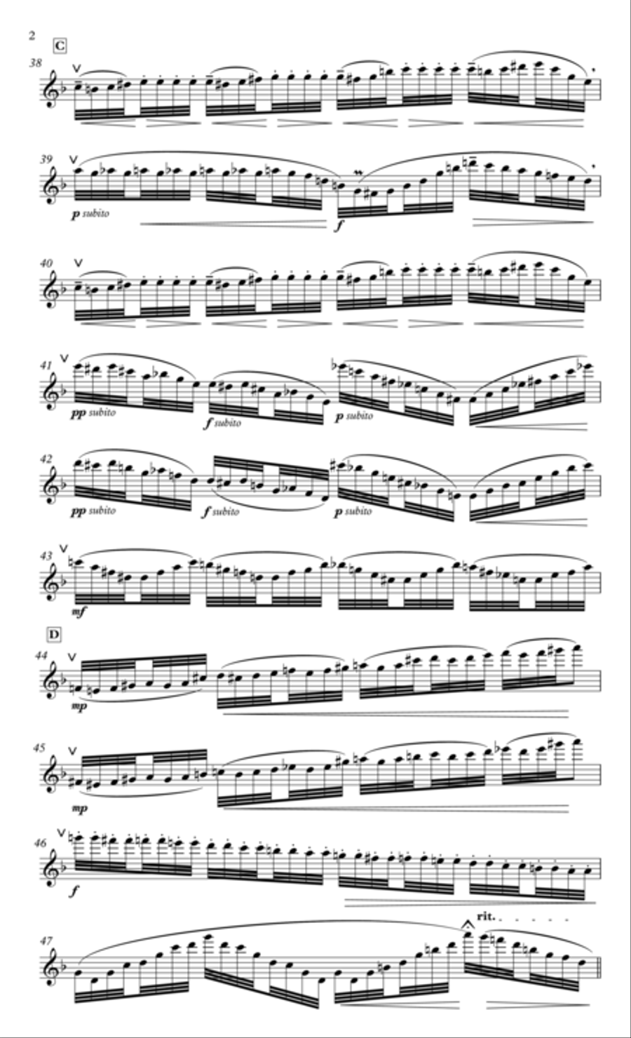 Demersseman The Italian Concert for flute & piano Flute Solo scores gallery preview page 3