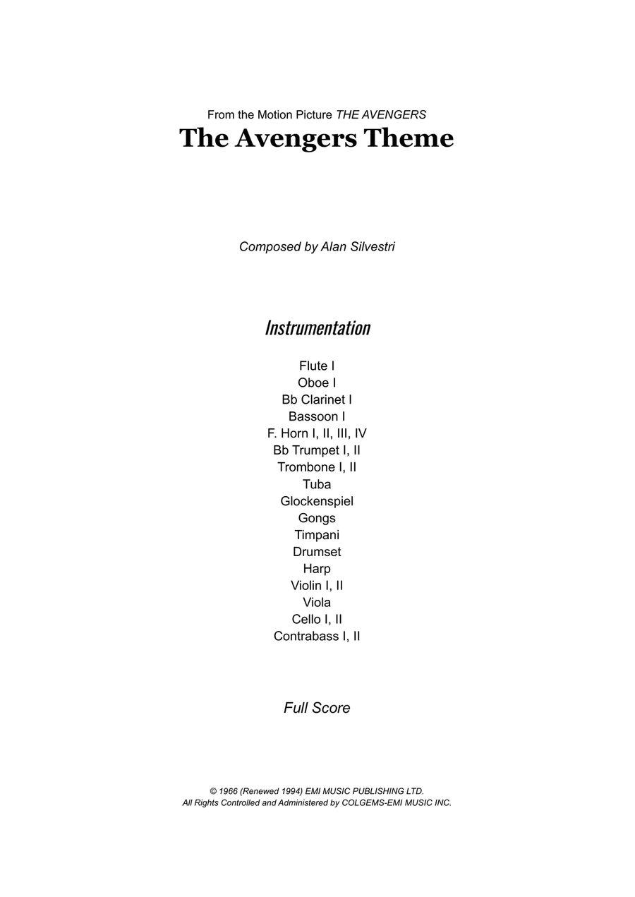 Avengers: Endgame Full Orchestra scores gallery preview page 2