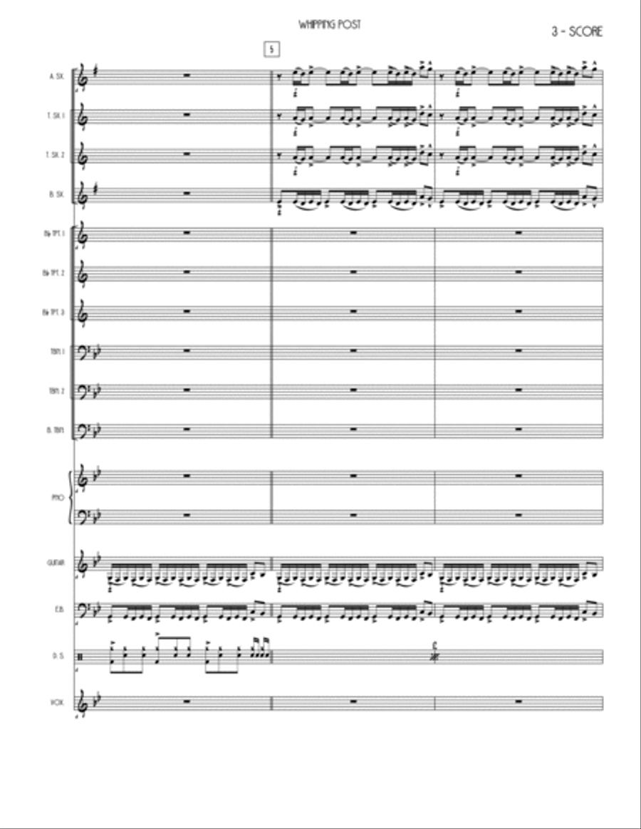 Whipping Post Jazz Ensemble scores gallery preview page 3