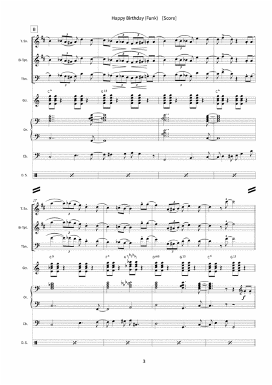 Happy Birthday Orchestra scores gallery preview page 5