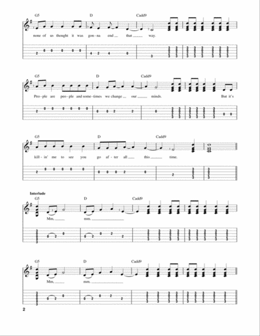 Breathe Acoustic Guitar scores gallery preview page 2