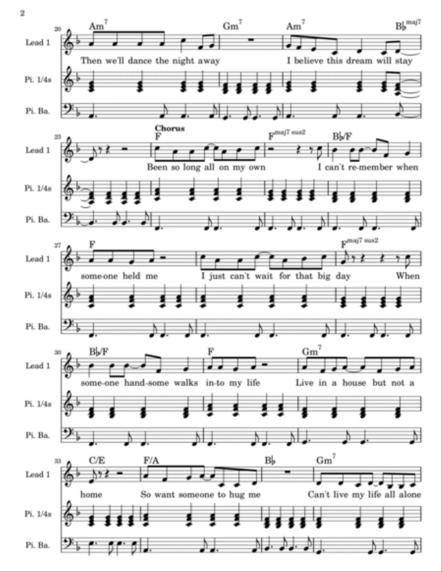 Someone Easy Piano scores gallery preview page 2
