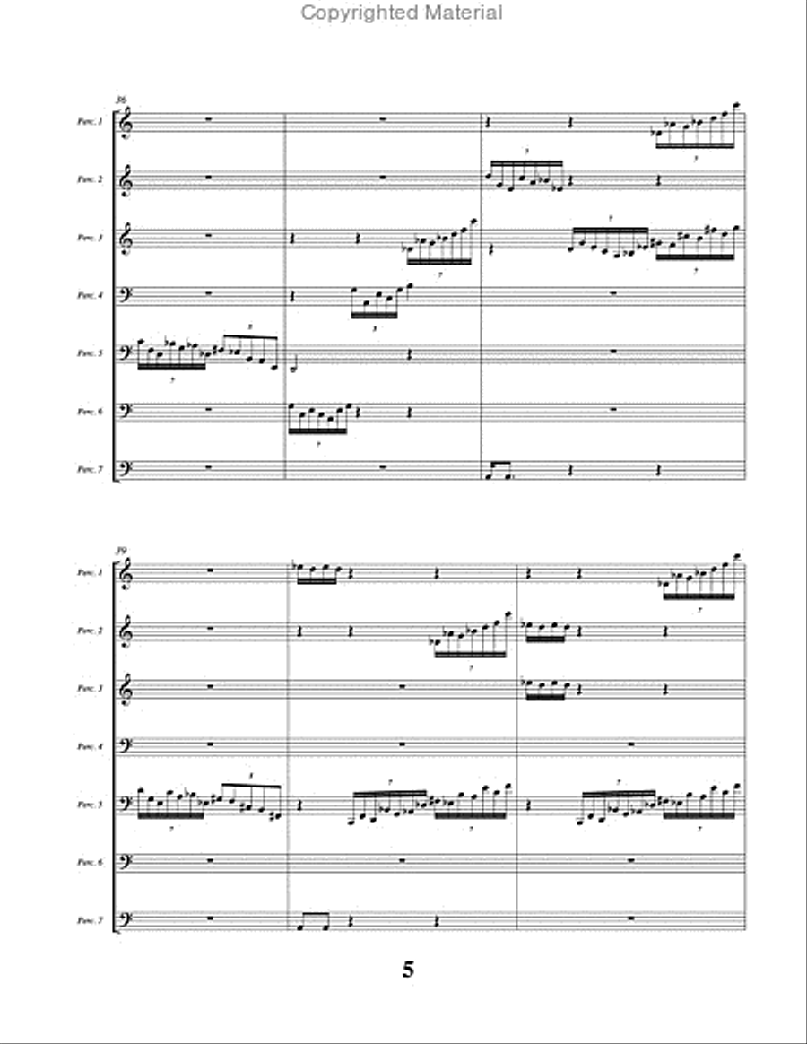 Sacred Stones Percussion Ensemble scores gallery preview page 6