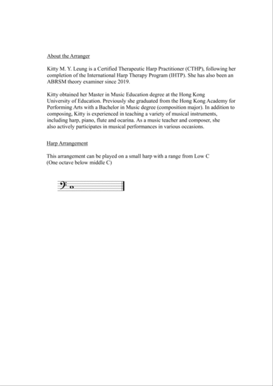 Christmas Songs (Book 3) - Small Harp (from Low C) Harp scores gallery preview page 2