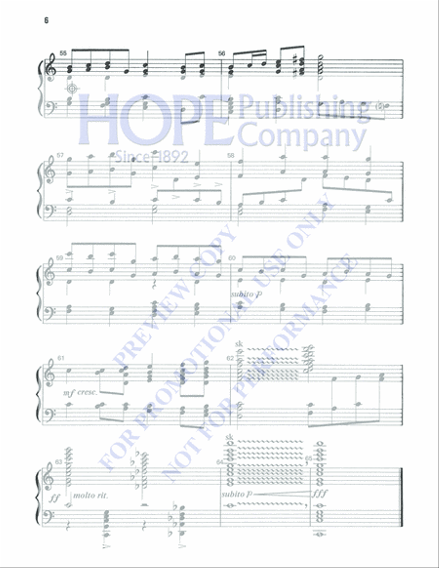 Christ the Lord Is Risen Today 5-Octaves scores gallery preview page 7