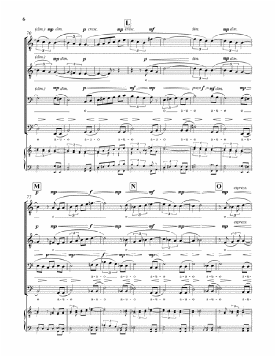 Vocalise TTBB scores gallery preview page 7