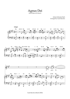 Agnus Dei - Mass B Minor BACH - F# minor Chords