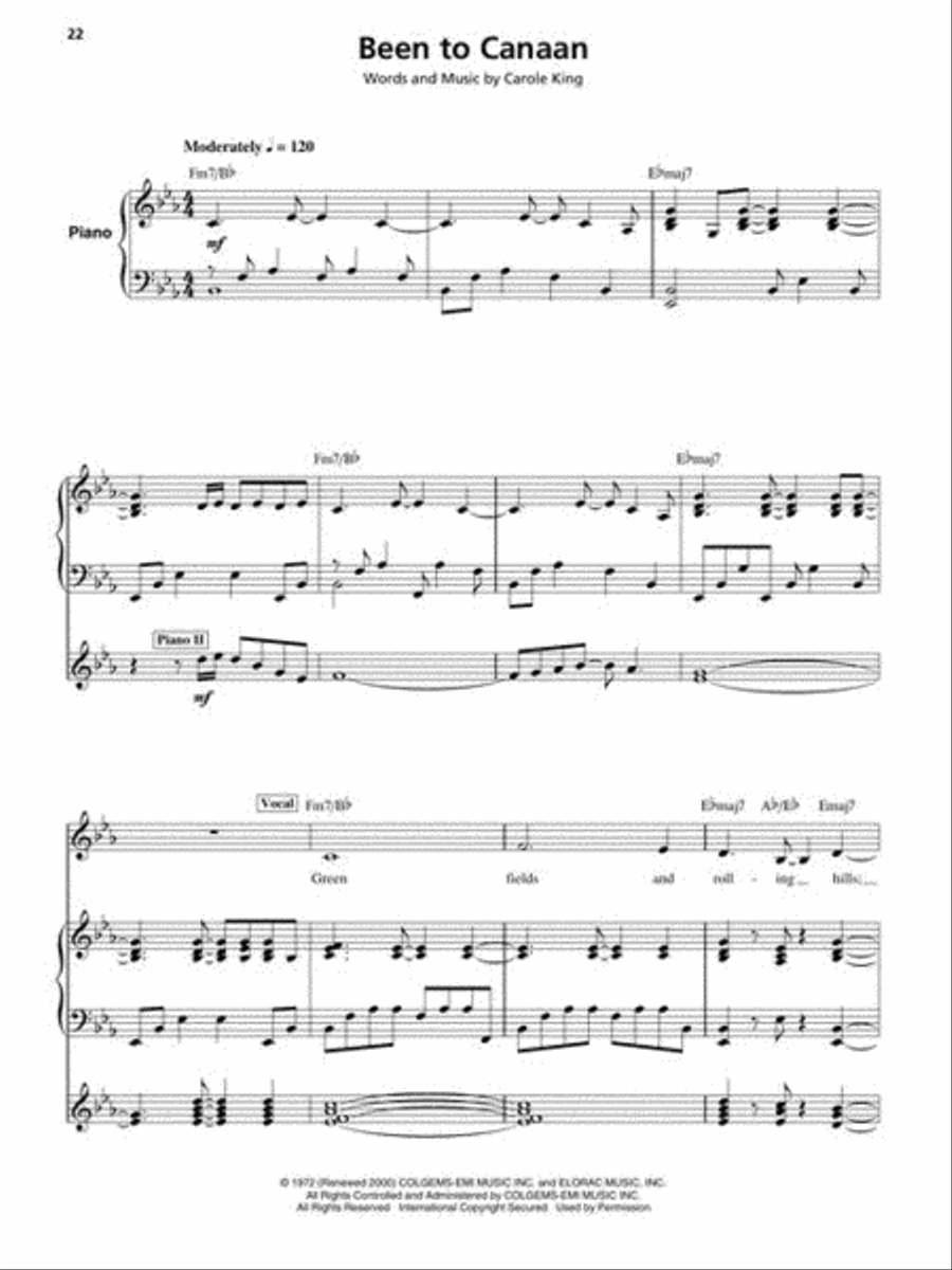 The Carole King Keyboard Book Piano scores gallery preview page 7