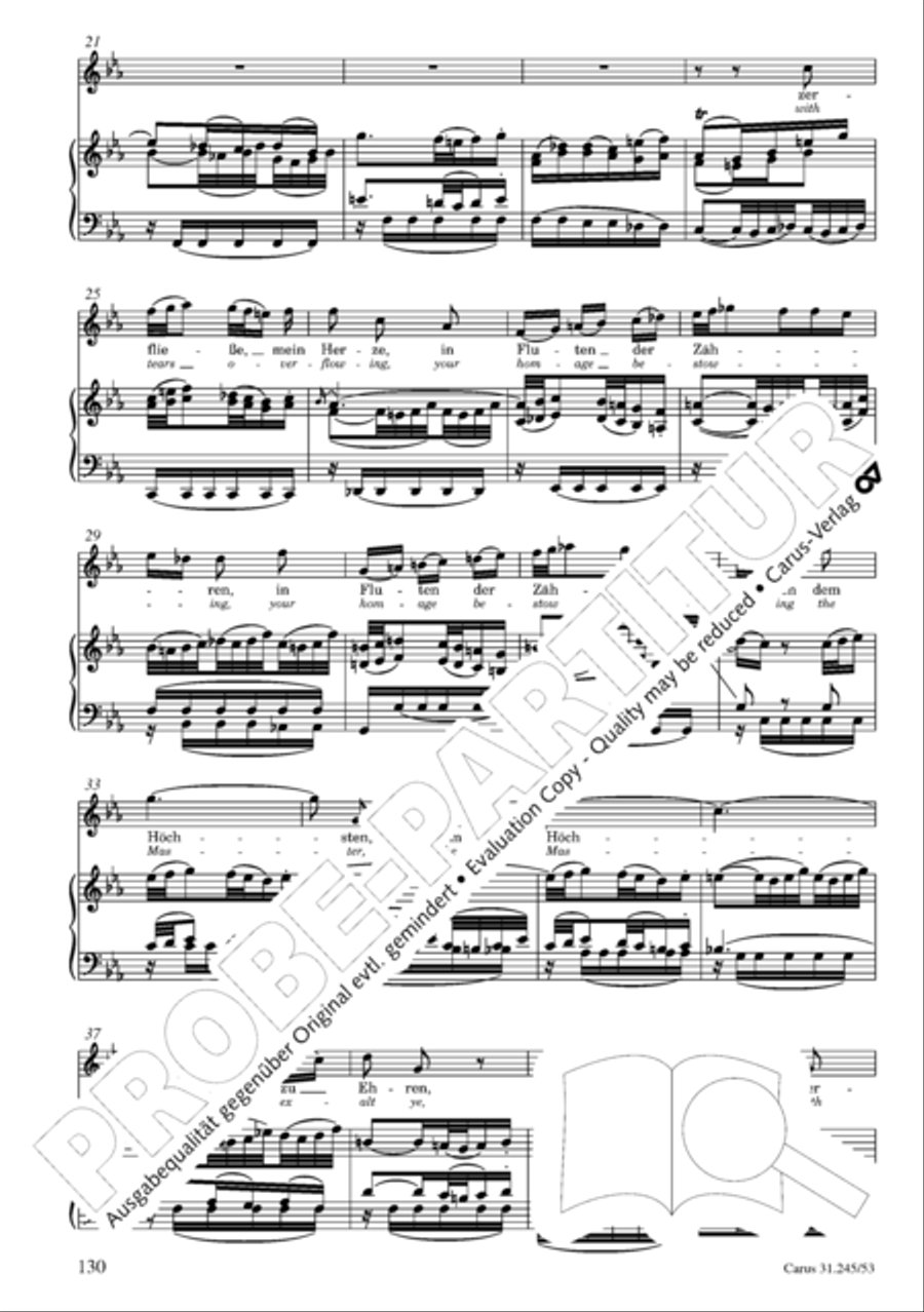 St. John Passion (Johannes-Passion) 4-Part scores gallery preview page 131