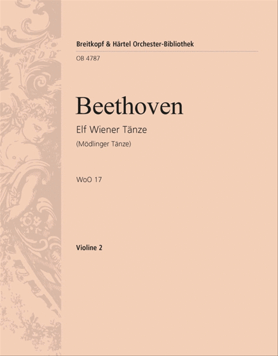 11 Viennese Dances WoO 17 Orchestra scores gallery preview page 1