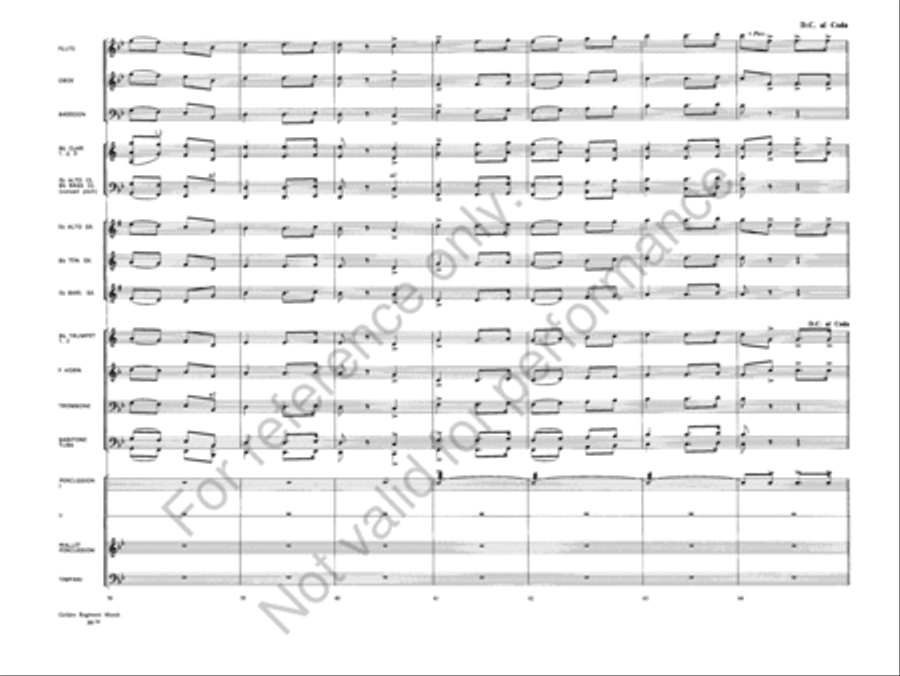 Golden Regiment Golden Regiment Concert Band scores gallery preview page 11