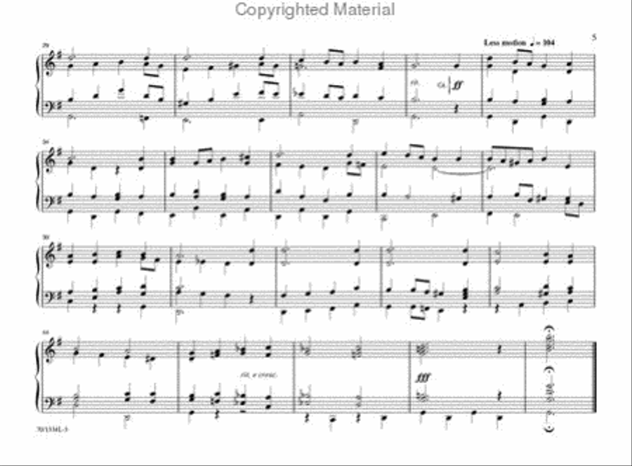 Suddenly Sunday Organ Solo scores gallery preview page 4
