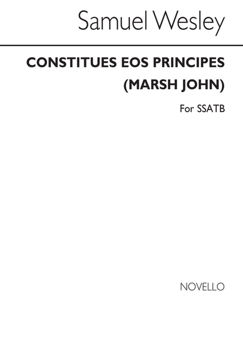Constitues Eos Principes