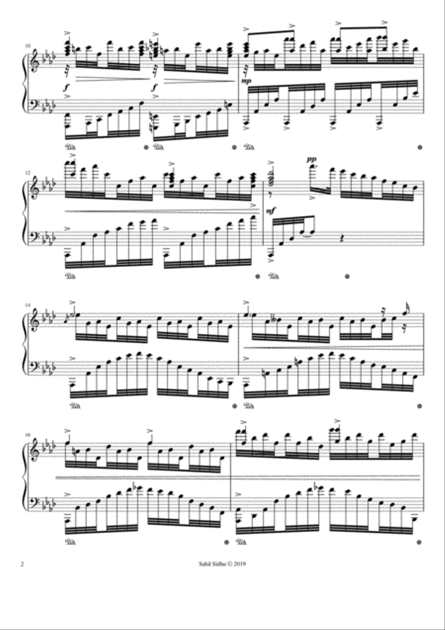 Op. 1 | Five Preludes for the Pianoforte - Sahil Sidhu Piano Solo scores gallery preview page 2