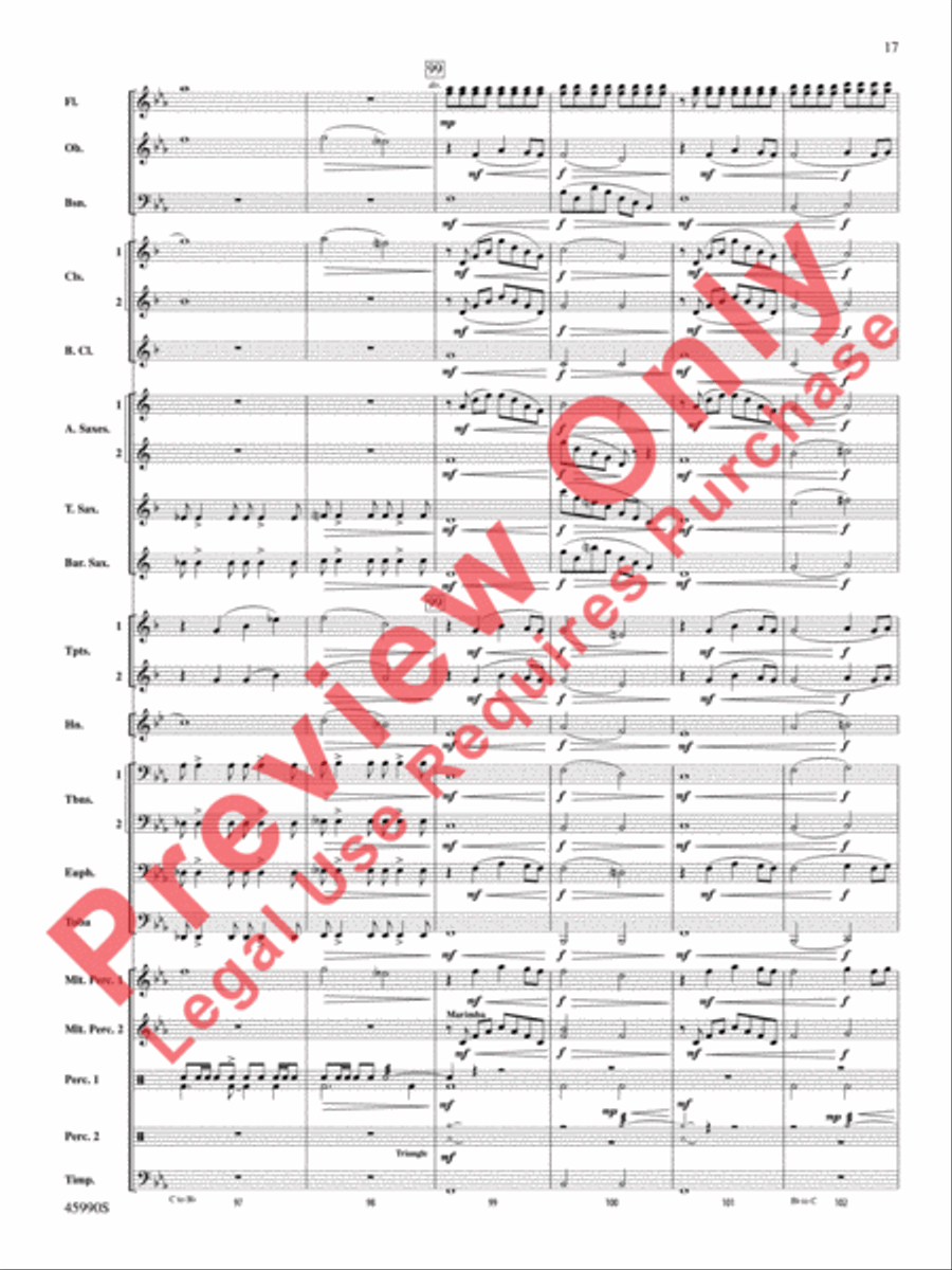 The Lost Temple The Lost Temple Concert Band scores gallery preview page 18