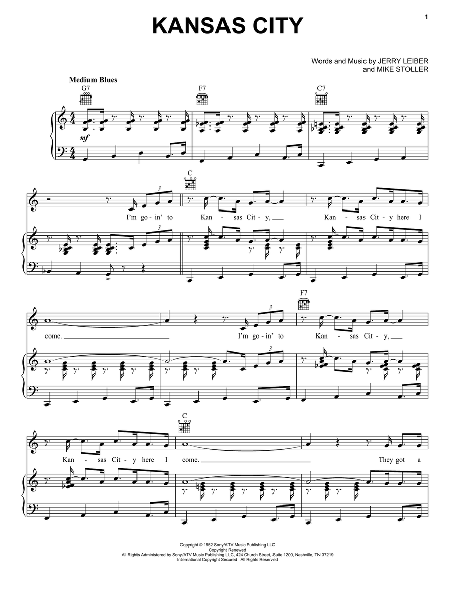 Kansas City Acoustic Guitar scores gallery preview page 1