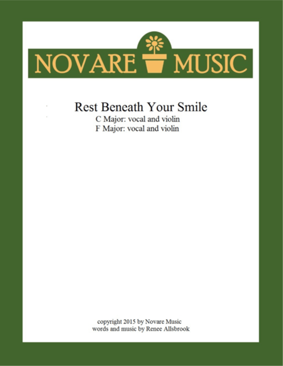 Rest Beneath Your Smile Small Ensemble scores gallery preview page 1