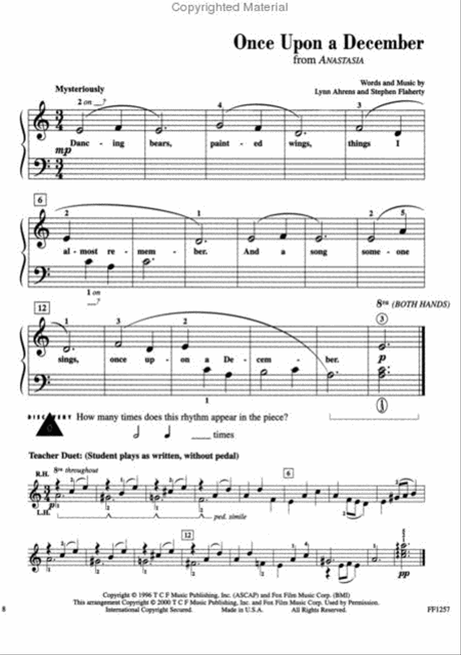 Level 1 - Popular Repertoire Book Piano Method scores gallery preview page 3