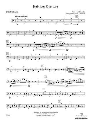 Hebrides Overture: String Bass