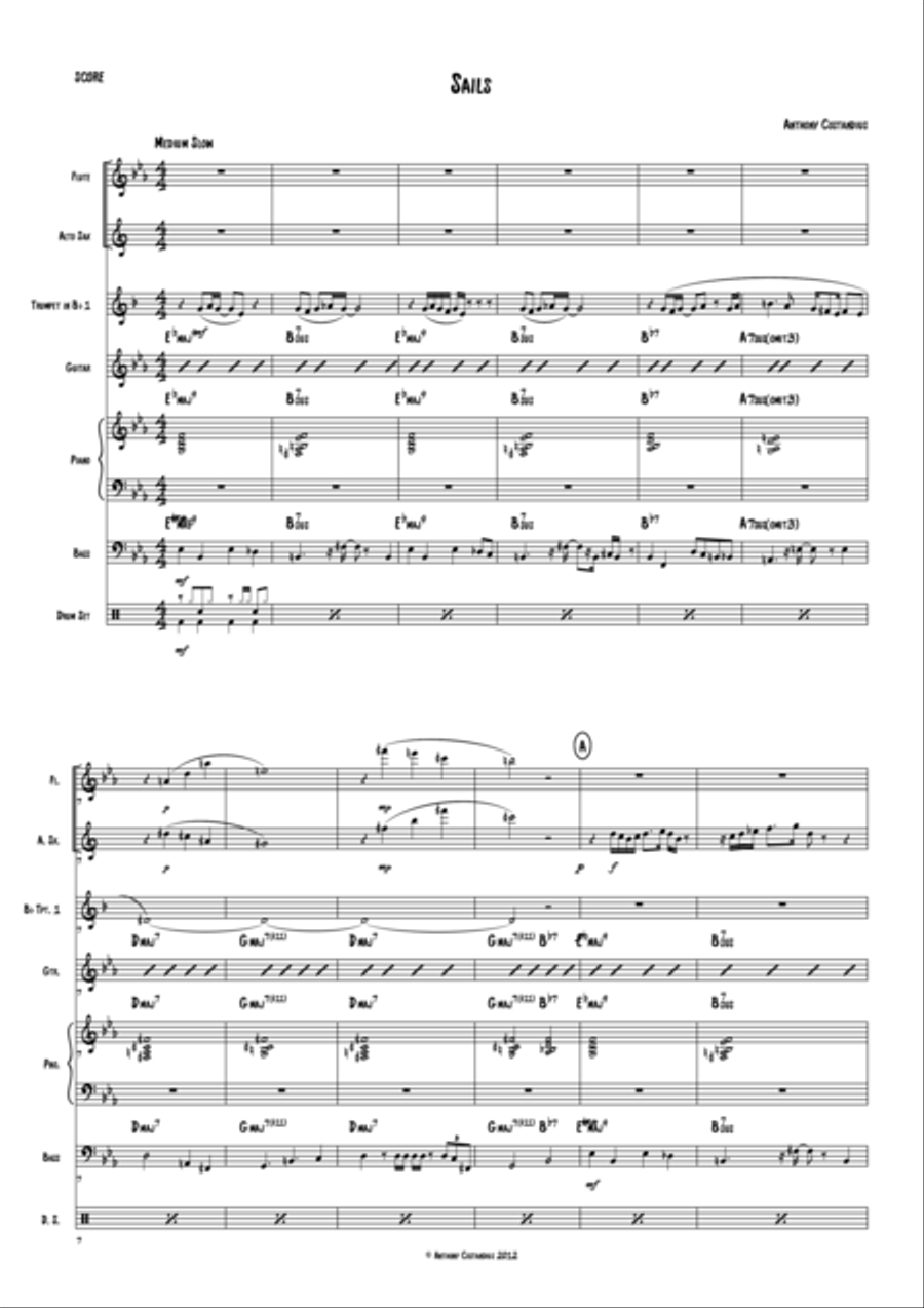 Sails Jazz Ensemble scores gallery preview page 1