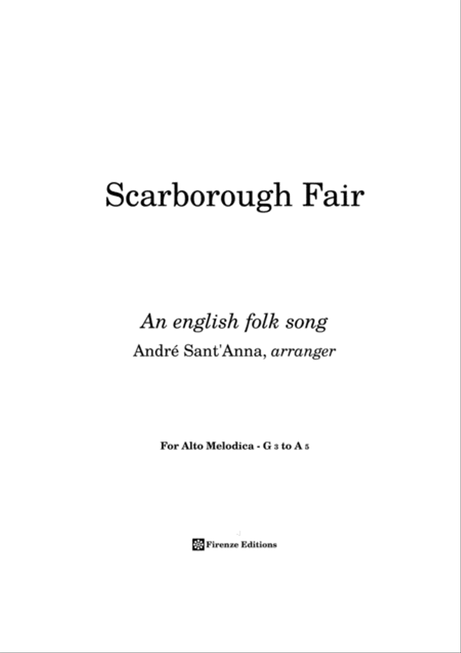 Scarborough Fair for Melodica Woodwind Trio scores gallery preview page 1