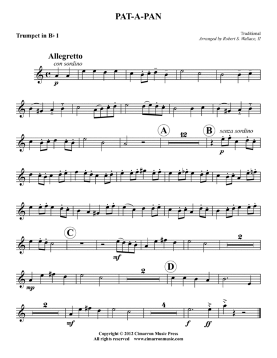 Pat-A-Pan Brass Quintet scores gallery preview page 3