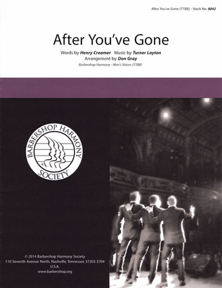 Book cover for After You've Gone