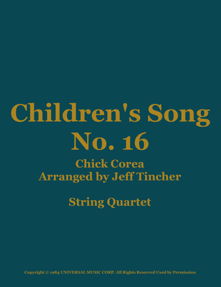 Children's Song No. 16