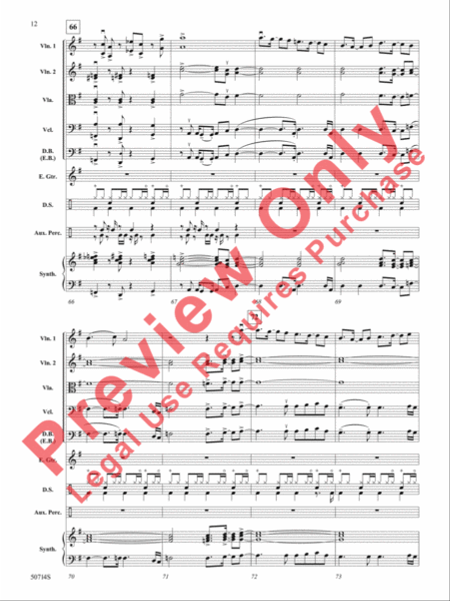 Thriller String Orchestra scores gallery preview page 13