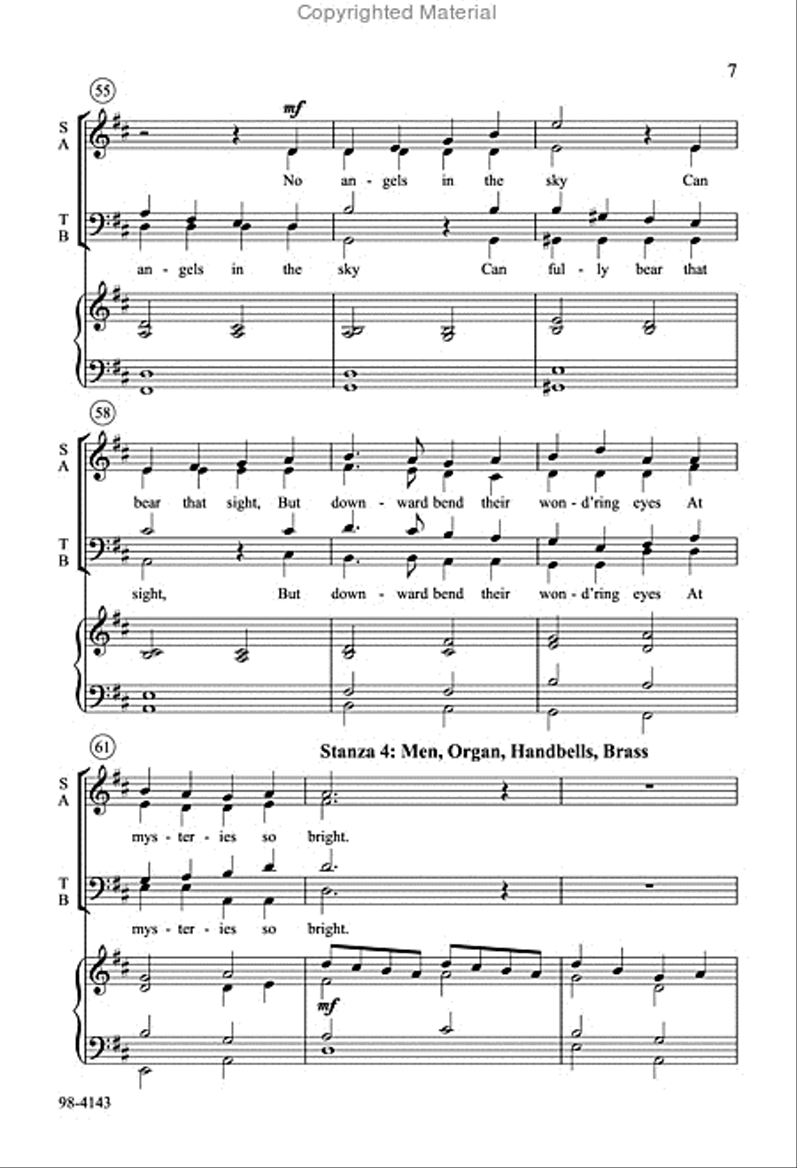 Crown Him with Many Crowns (Behnke) 4-Part scores gallery preview page 6