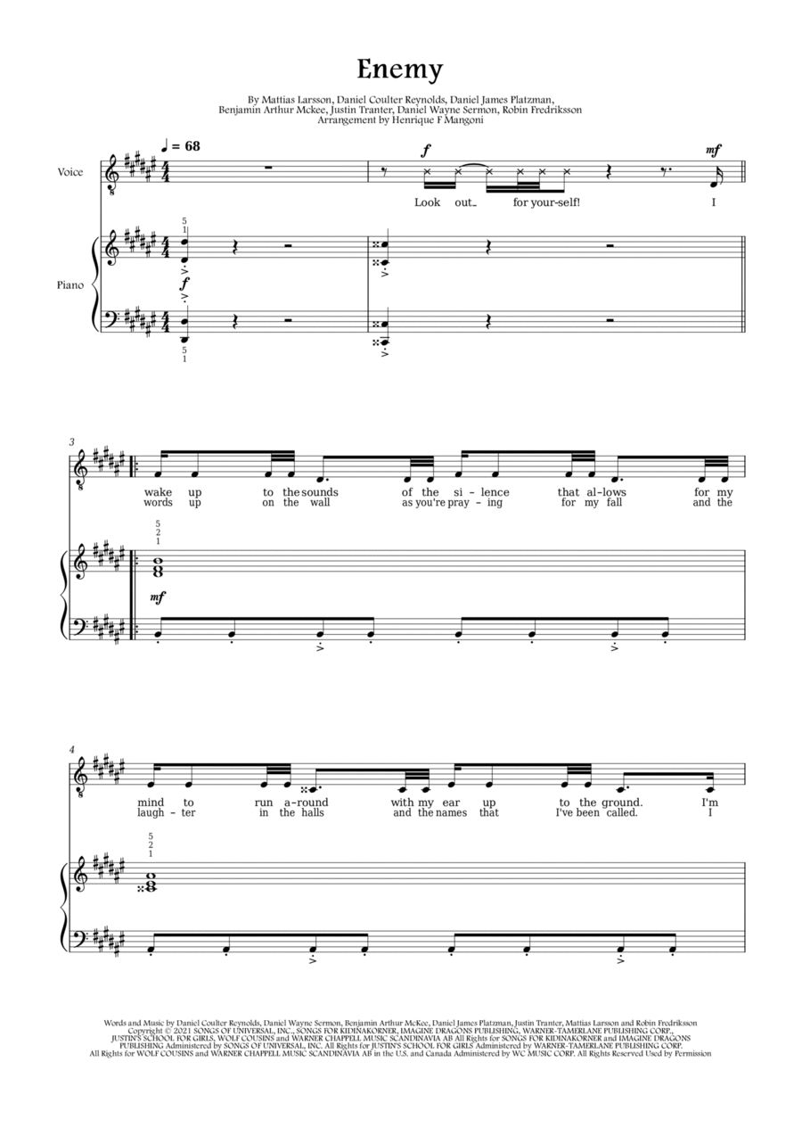 Enemy Voice scores gallery preview page 1