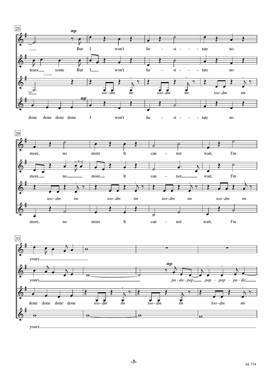 I'm Yours I'm Yours Choir scores gallery preview page 3