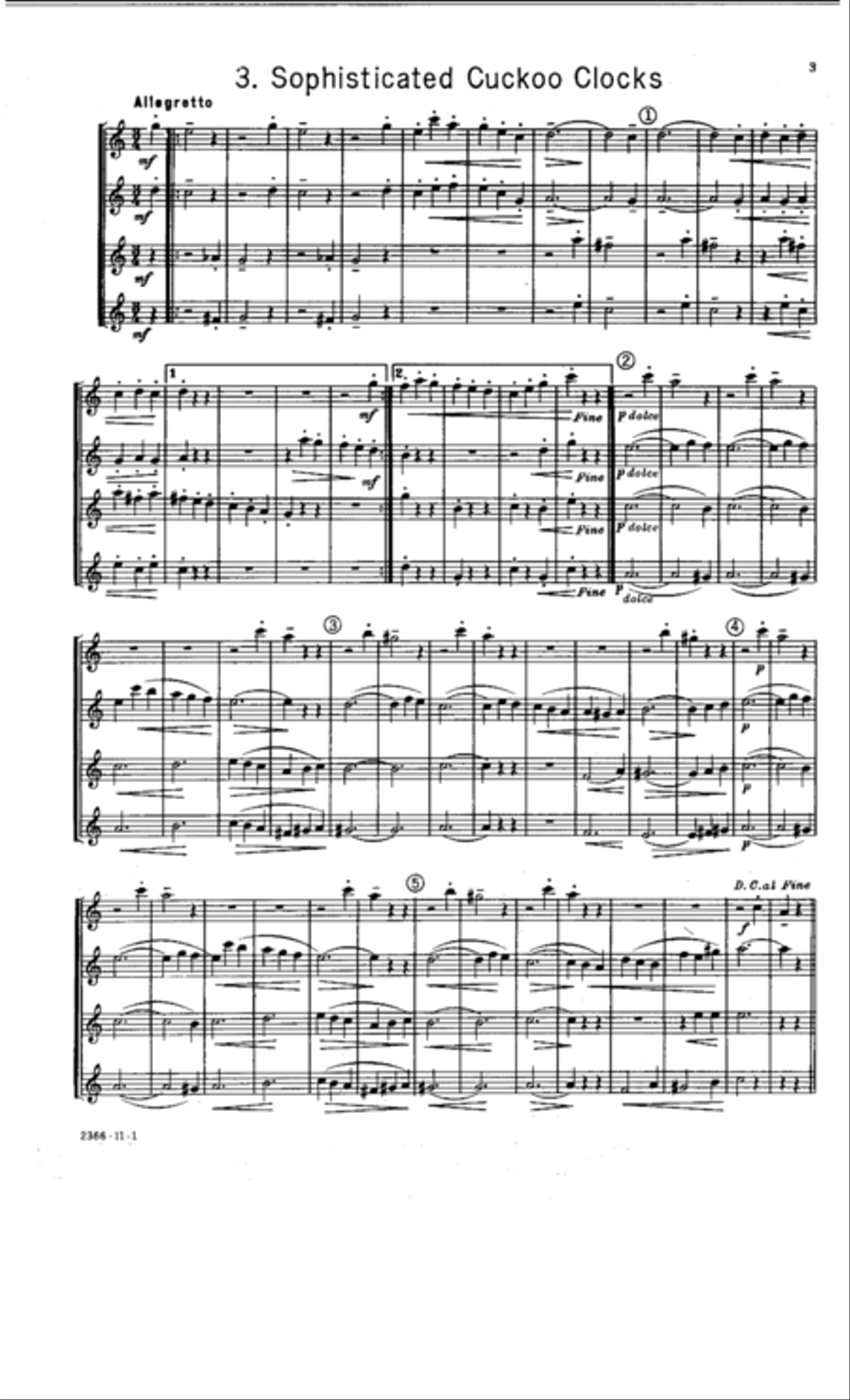 Four of a Kind Flute Quartet scores gallery preview page 4