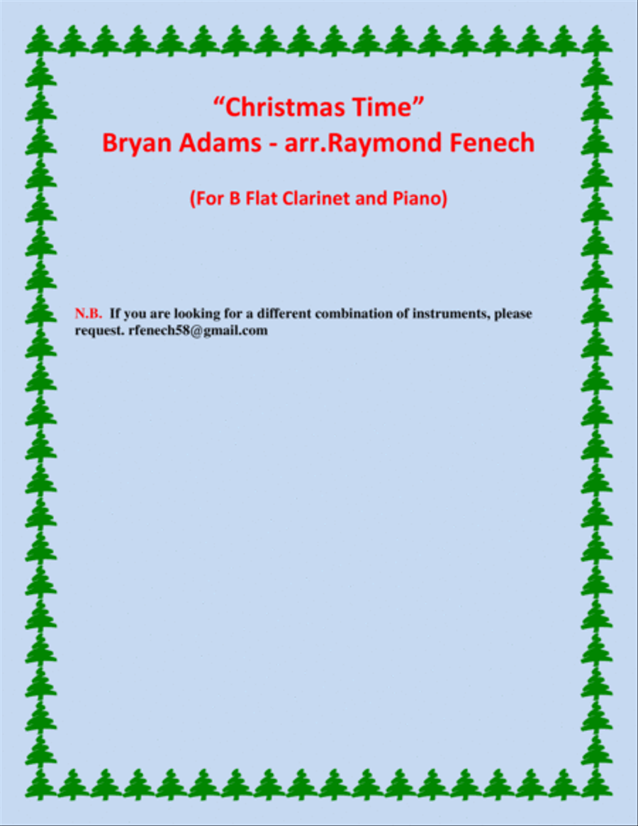 Christmas Time B-Flat Clarinet scores gallery preview page 3