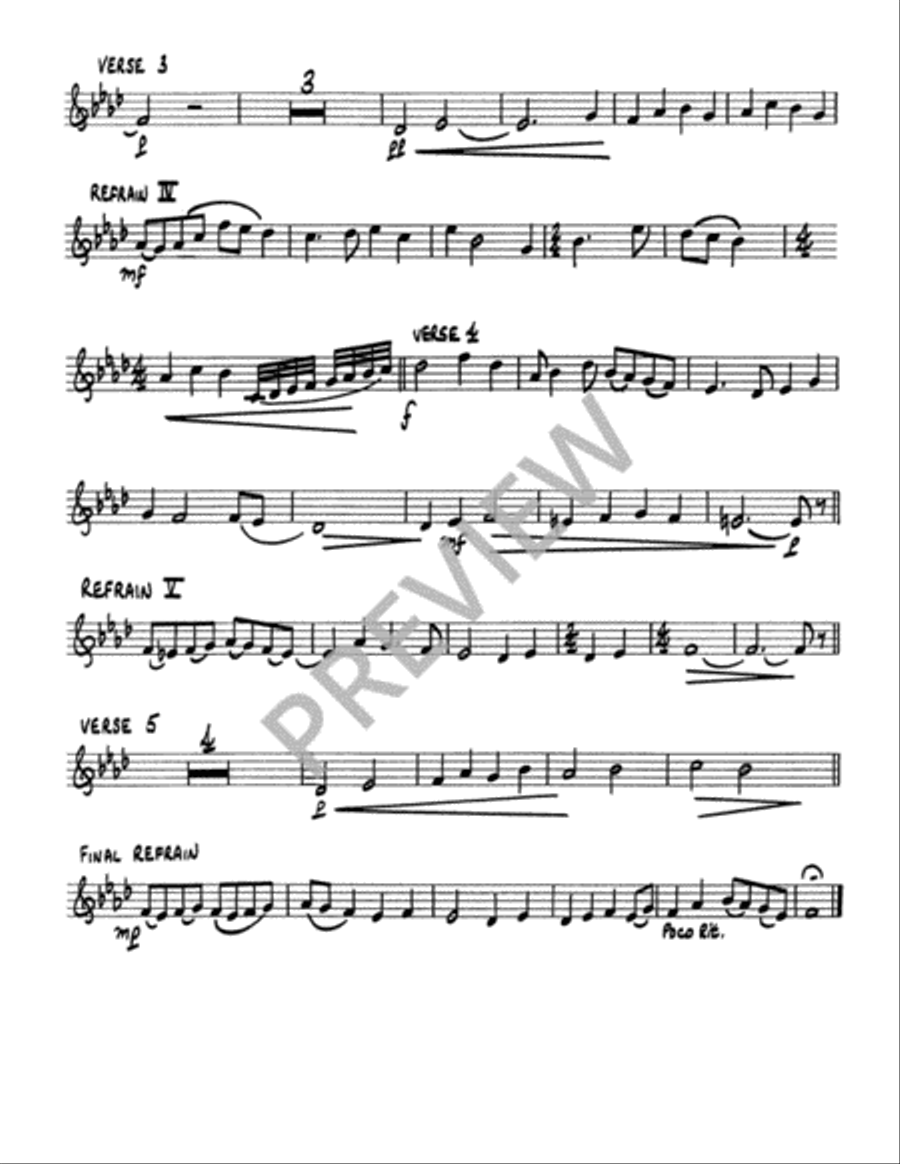 Shepherd Me, O God - Instrument edition Cello scores gallery preview page 5