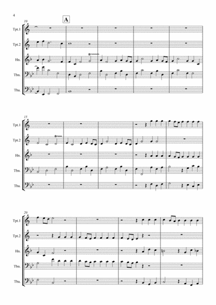 A Selection of Processional and Recessional Wedding Music for Brass Quintet - brass quintet image number null