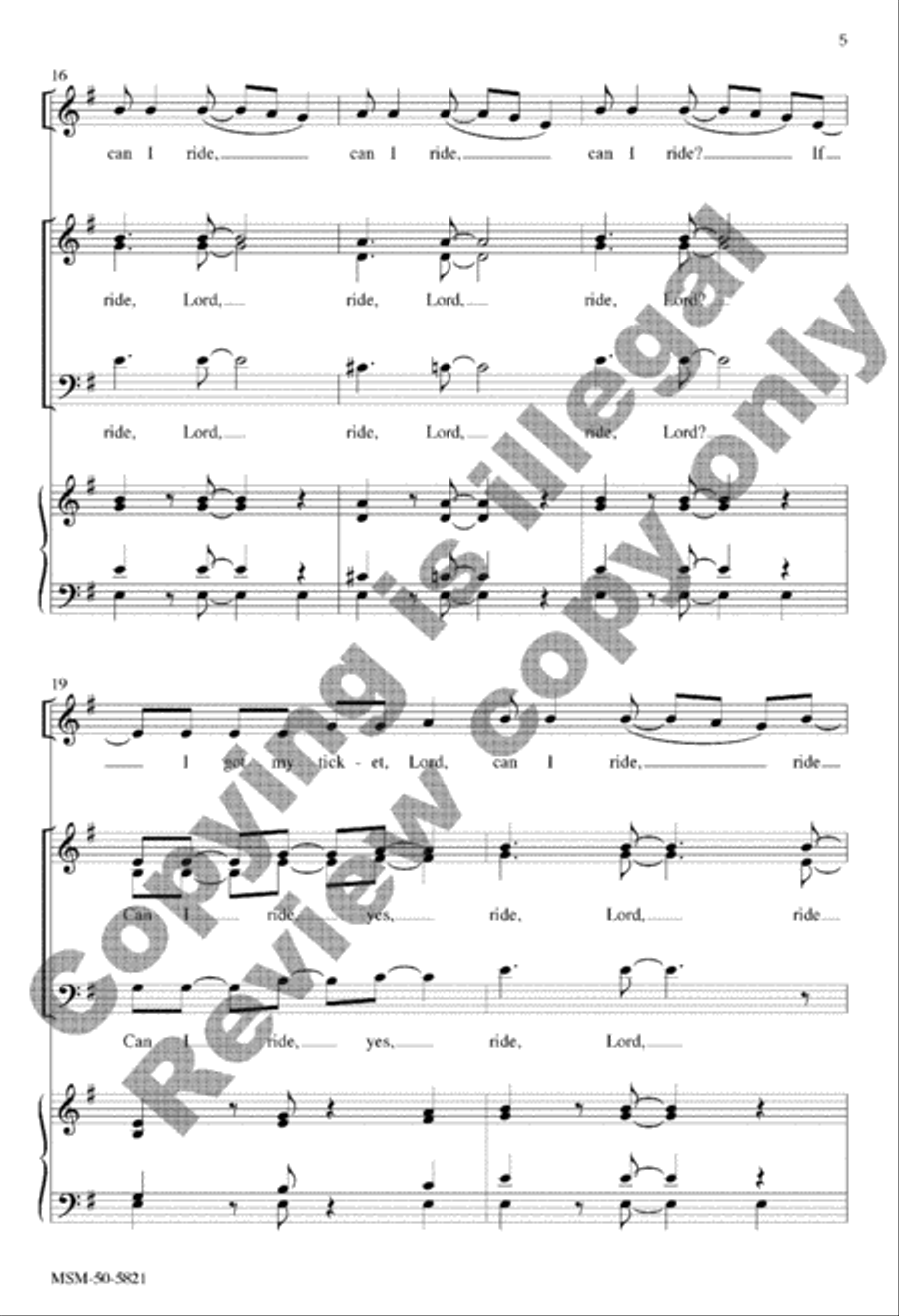 If I Got My Ticket If I Got My Ticket 3-Part scores gallery preview page 5